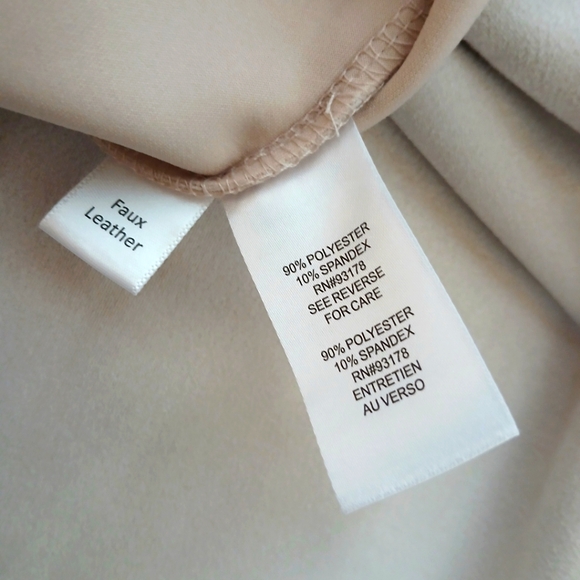 Tahari Bone Faux Suede Leggings - M - Picture 5 of 5